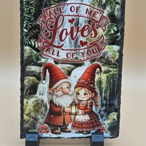 Romantic Gnome Slate Sign