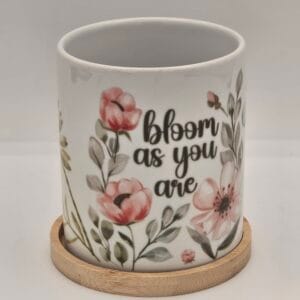Bloom As You Are  – 3" Ceramic Planter