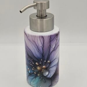 Stained Glass Iris - Soap Dispenser