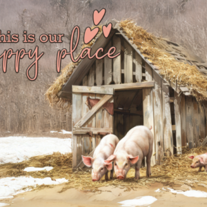 “Our Happy Place” Farmhouse Kitchen Board