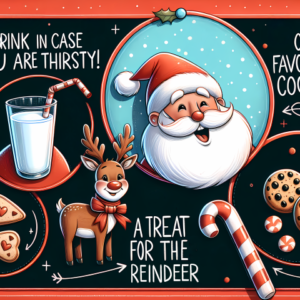 Christmas Eve Cookie Board – Santa & Reindeer Design