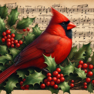 Cardinal Winter Tempered Glass Cutting Board