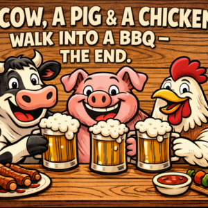 BBQ Humor Tempered Glass Cutting Board