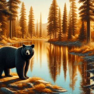 Sunset Bear Lake – Nature Art Tempered Glass Cutting Board