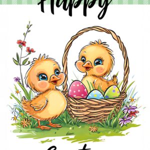 Easter Chicks Garden Flag