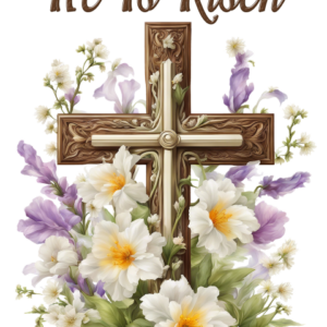 He Is Risen Easter Garden Flag