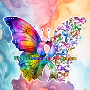 Fight Cancer All Colors Garden Flag