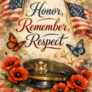 Honor Remember Respect Garden Flag