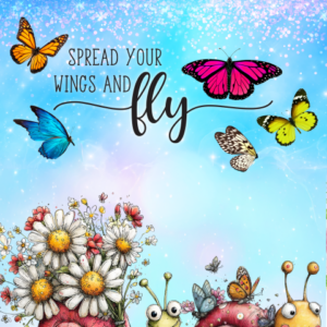 Inspirational Butterfly Garden Flag – “Spread Your Wings and Fly”