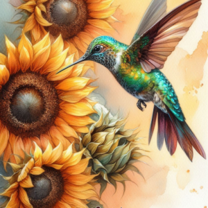 Hummingbird Welcome Garden Flag