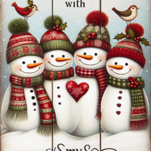 Chillin’ With My Snowmies Garden Flag